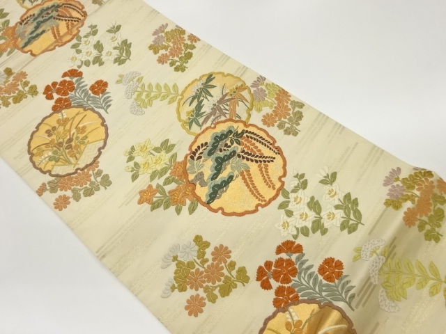 JAPANESE FUKURO OBI / KARA-ORI / WOVEN SNOWFLAKE